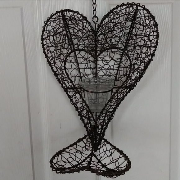 Home Interiors Accents Home Interiors Hanging Heart Tea Light Holder Poshmark